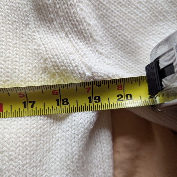 J. Crew Women's White Cotton Rollneck Sweater - Picture 6 of 7